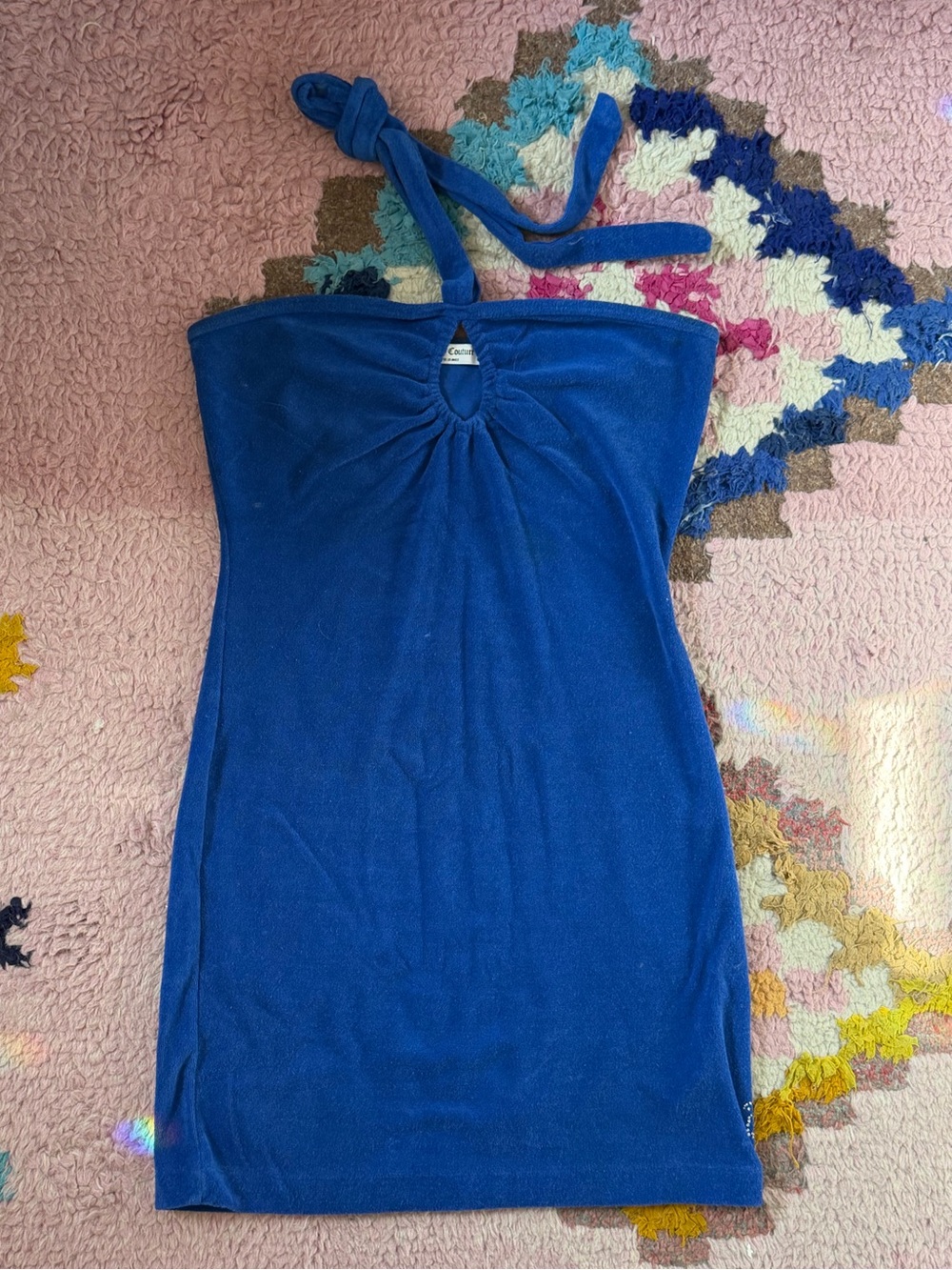 Juicy Couture Royal Blue Halter Tube Dress